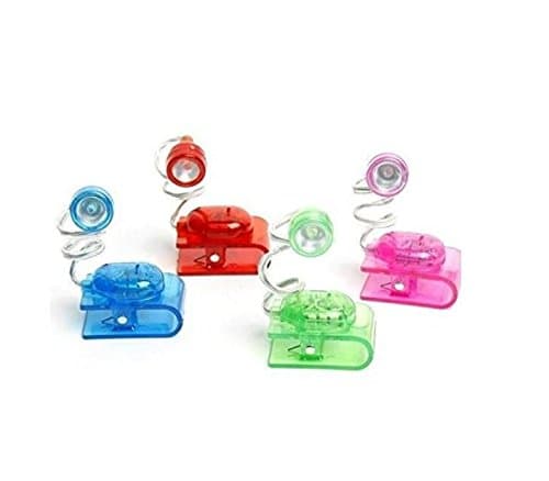 Omeny Mini Flexible Adjustable Bright LED Clip on Book Reading Light (Random color)