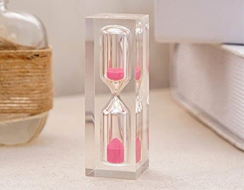 Kids Toothbrush Timer ~ 3 Minute Sand Timer for Brushing Children's Teeth (Pink)