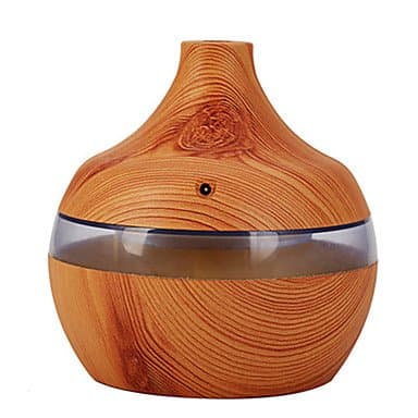 Wood diffusers air humidifier LED night light ultrasonic nebulizer , 5v