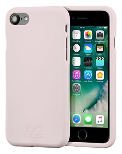 Mols xelion Thin and Flexible Bumper Case for Apple iPhone 7, Pink Sand
