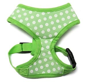Green Spotty Dog Harness - 4 Sizes