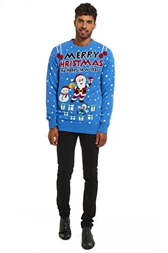 G UK TRADE A Merry Message Blue Small