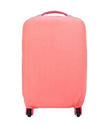 CREJOY - Extra Thick Suitcase Protective Anti-Scratch Luggage Cover (Multiple Color/Size) (L(26''~30''), Pink)