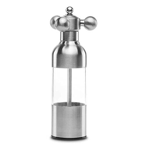 LETOOR Pepper Grinder Salt Miller Adjustable Ceramic Grinder Visible Capacity Stainless Steel Kitchen Tools for Hotel Home Restaurant&amp; Hotel