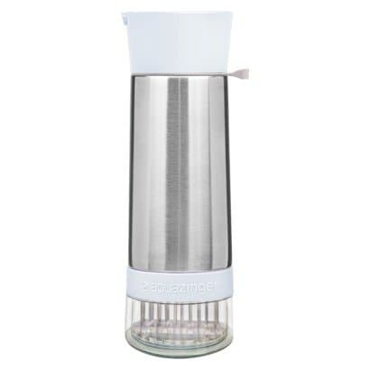 Aqua Zinger Fruit Infuser Reusable Bottle White 20 oz
