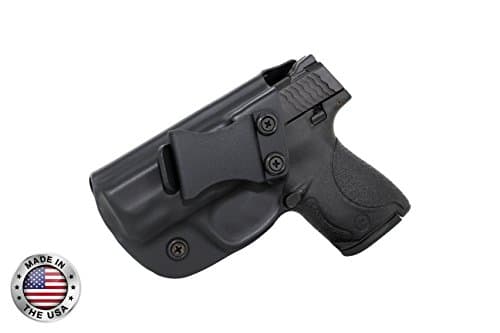 S&amp;W M&amp;P Shield 9/40 IWB Kydex Holster - Made in USA Left Hand - Black