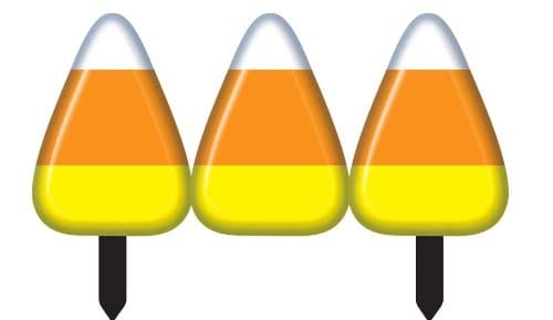 Forum Novelties 211542 Candy Corn Fence - 2 Sections