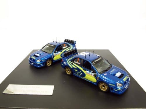 2004 two set with Key Ring 1/43 Subaru Impreza WRC (japan import)