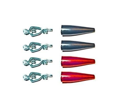 Steel Pee-Wee Clip Pack - Four Clips and Insulators With Double Sided Foam Tape