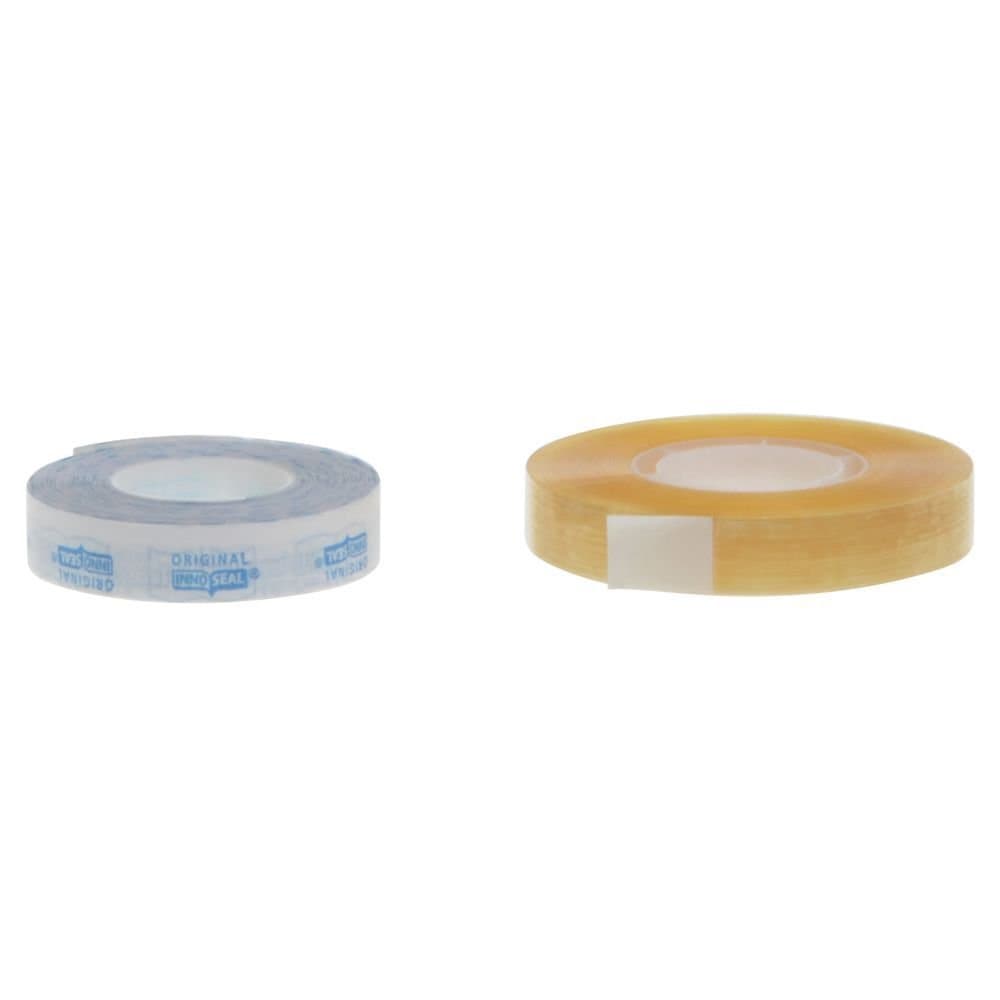 Tamper Evident Clear Poly Tape with Blue Paper - 1/2" W x 216'L 28 Rolls Per Case
