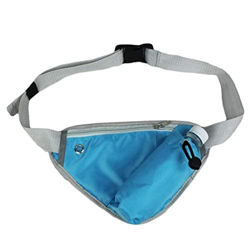 PERFECT SHOPO Polyester Jeval Multifunction Triangle Waist Bag with Water Bottle Pack (27 x 16.5 cm, Random)