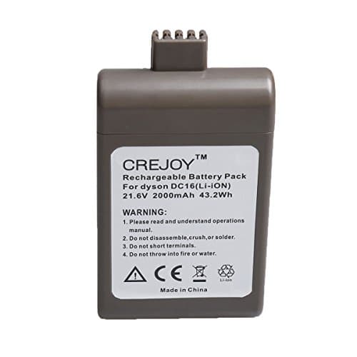 DC16 Battery 21.6V 2000mAh Battery Replacement For Dyson DC16 Handheld Vacuum Cleaners Root 6 Animal DC16 12097,912433-01,912433-03,912433-04