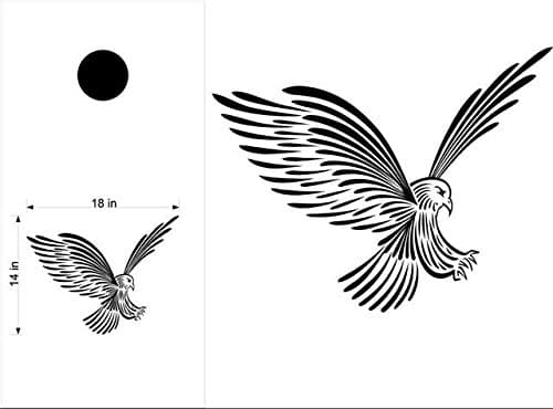 Eagle Pinstriping Cornhole Board Decals Stickers Bean Bag Toss