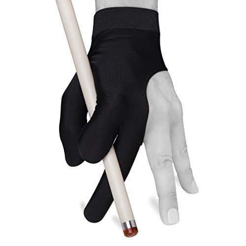 Billiard Pool Cue Glove - Classic - for Left Hand - Black (Medium/Large)