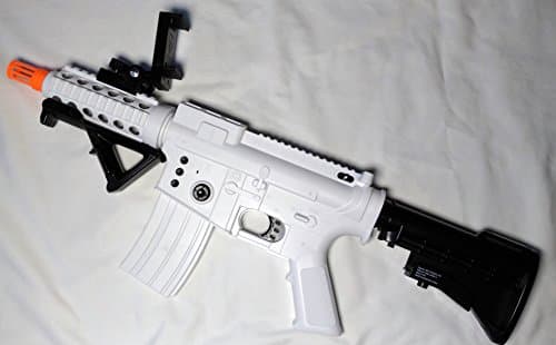 White AR86 Game Gun Augmented Reality 3D 360° AR Gun for VR Video Game with Bluetooth Connecting IOS, Android Smart Phone