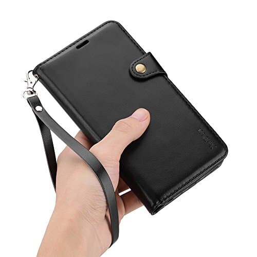 XvDsu Nokia 8 Sirocco Case, Flip Folio Leather Wallet Case with ID Credit Cards Case and Kicksatand Feature Protective Cover for Nokia 8 Sirocco Black