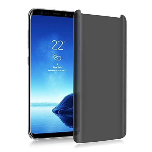 Galaxy S9 Privacy Screen Protector,Super protection S9 Premium[3D Curved][Case Friendly][Anti-Scratch] 9H Hardness Tempered Glass Film Screen Protector for Samsung Galaxy S9，Transparent
