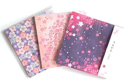 Origami Folding Paper Cherry Blossom 3 Type 60 Sheets Each（４ Color×15 Sheets）