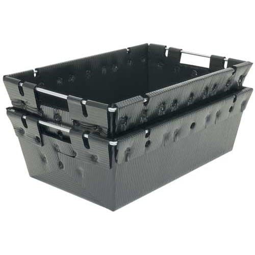 Protektive Pak Plastek Polypropylene ESD / Anti-Static Nesting Tote - 27 1/4 in Length - 12 in Wide - 39141 [PRICE is per EACH]