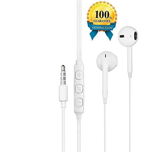 Poweron 1 Pack Premium Quality Earbuds With Remote, Microphone, Volume Works For All iPhone iPod iPad