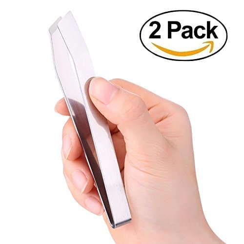 Clavi Chef Fish bone Tweezers Rustproof 304 Stainless Seafood Tool Tongs Kitchen Accessories for Fish, 2Pcs/Pack