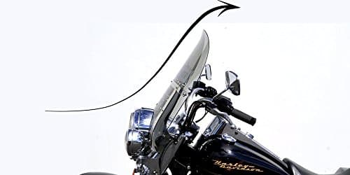 LRS Road King Recurve Windshield (16", Clear)