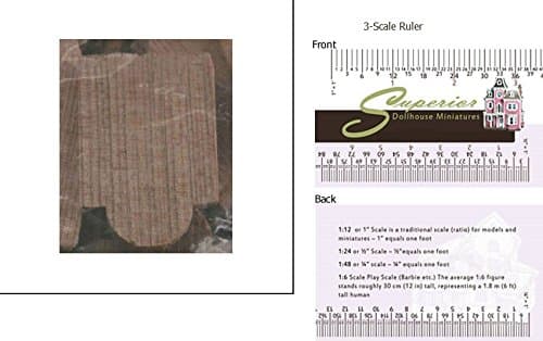 Dollhouse Miniature Rounded Tab Cedar Shingles (500 Pcs.)