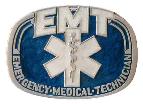 EMT Colored Novelty Belt Buckle