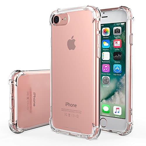 iPhone 7 Transparent Clear Case, Anti-Scratch, Shockproof, Excellent grip case. Show the beauty of your phone.