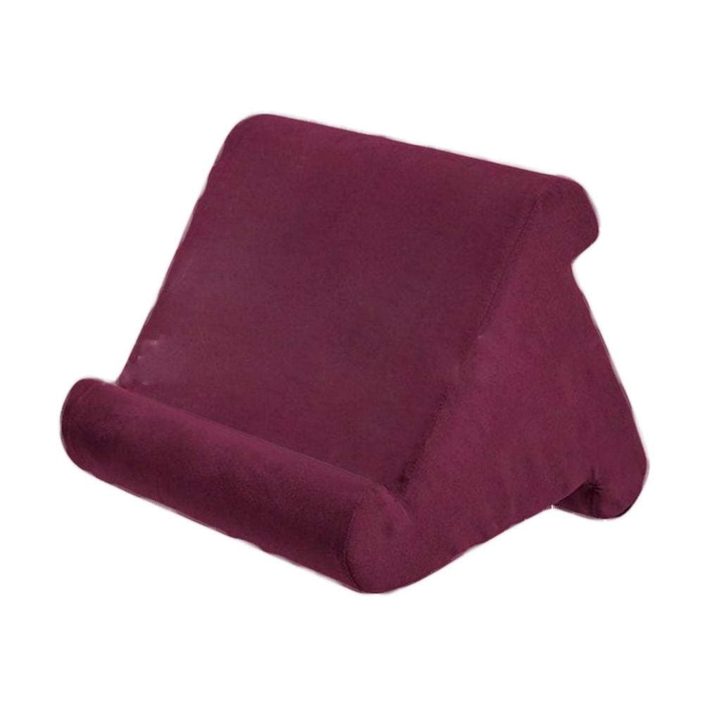 Bobioy Foldable Tablet Soft Pillow Lap Holder Stand Book Rest Reading Support Cushion for Foldable Triangular Used On Bed Desk Car Sofa Multi-Angle Soft Pillow