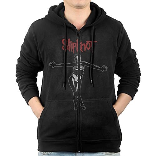 Slipknot 5 The Gray Chapter Men Full-Zip Hooded Sweatshirt Kangaroo Pocket