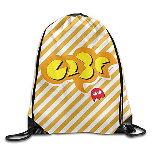 Uotis Pacman Drawstring Backpack Sack Bag