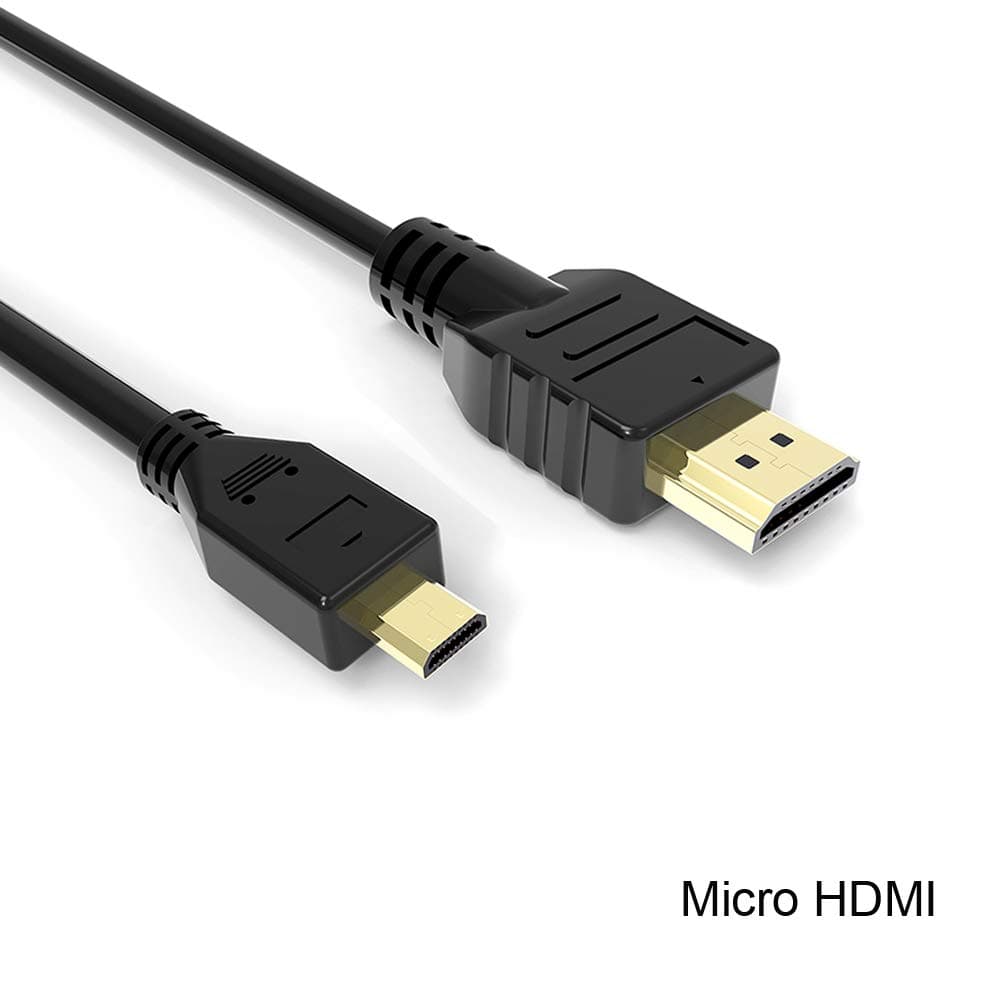 Micro HDMI (Type D) to HDMI - 5 Feet - Compatible with Nikon Coolpix A900, B700, B500, S990, S9700, S9600, S9500, S9400, S700, S6900, S6900, S6600, S6500, S5200, S33, S32