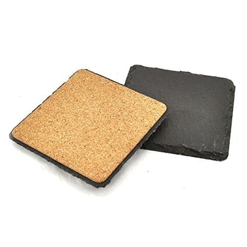 Square Slate Coasters Set of 4