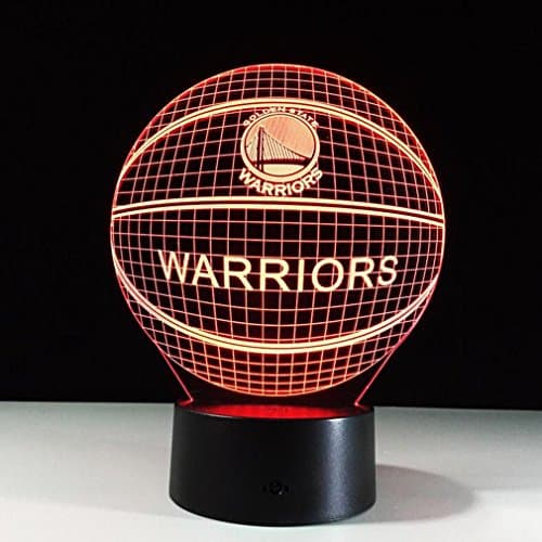 CARYY 3D LED Illusion Lamp, 7 Colors Remote Control Dimensional Visual Basketball Light, Optical Night Lights, Decoration Atmosphere Table Lamps, Children Christmas Birthday Gifts