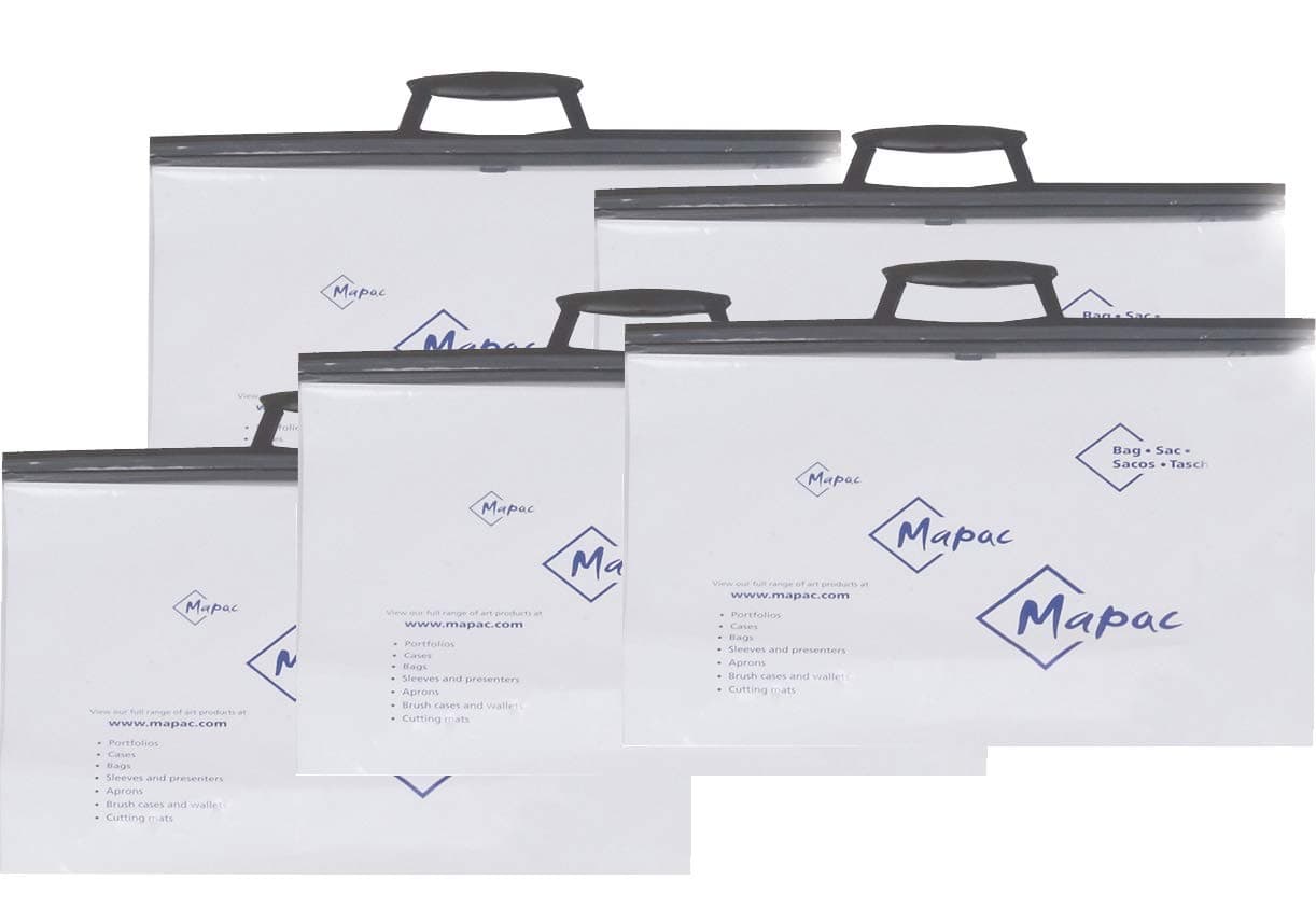 Mapac Clear Project Bag A2 - Pack of 5
