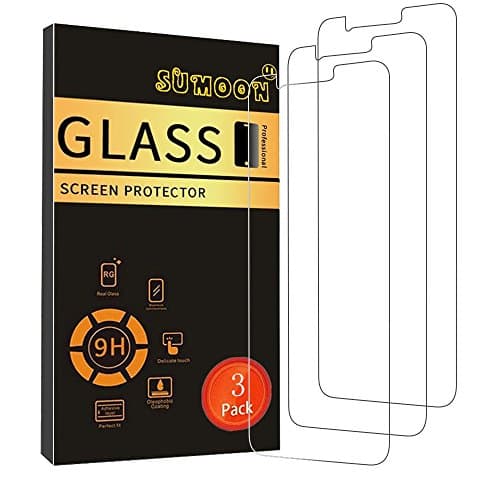 SUMOON Huawei Honor 7X/ Huawei Mate SE Screen Protector - Tempered Glass [2.5D Arc Edges] [9H Harness] [Scratch Resistant] [Ultra Clear] [Bubble-Free] Screen Protector for Huawei Honor 7X (3 Pack)