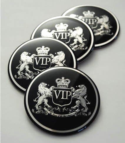 V.I.P. Style 3D EMBLEM VIP Accessory for KIA SPORTAGE 2010–2015 Wheel Rims Hub Adhesive 3 M