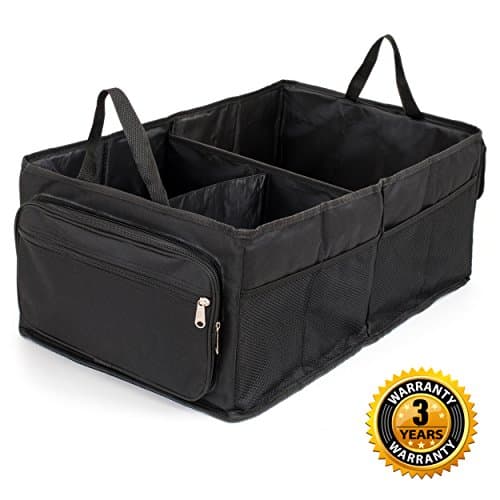Trunk Organizer for car , SUV, ,van,Auto &amp; Heavy Duty, Collapsible .Organizing Box For All Types Of Vehicles &amp; Home Use .Premium Quality Cargo Storage with Zippered Pockets &amp; Hard, Durable Bottom