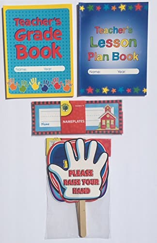 Teacher Grade Lesson Plan Book Teaching School Planner Classroom Signs Student Desk Name Tags Nameplates Supplies Gifts