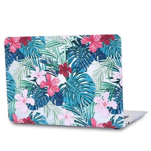 A1706/A1708 Macbook Pro 13 Case 2017 &amp; 2016 Release, SALMEN Hard Protective Matte Shell Case Cover for Newest Mac Book Pro 13 Inch with/without Touch Bar (Crystal Palm Pattern)