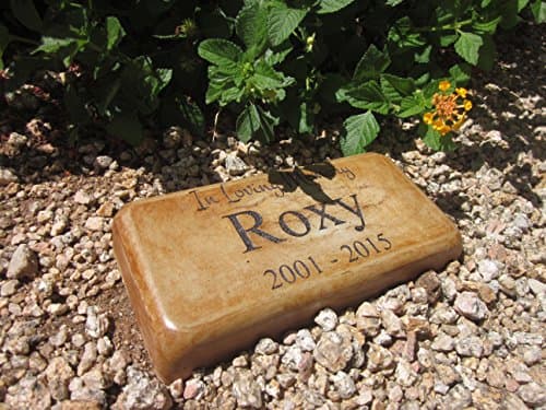 Personalized Engraved Pet Memorial Step Stone Dimension: 8" X 4" (Brick Size)