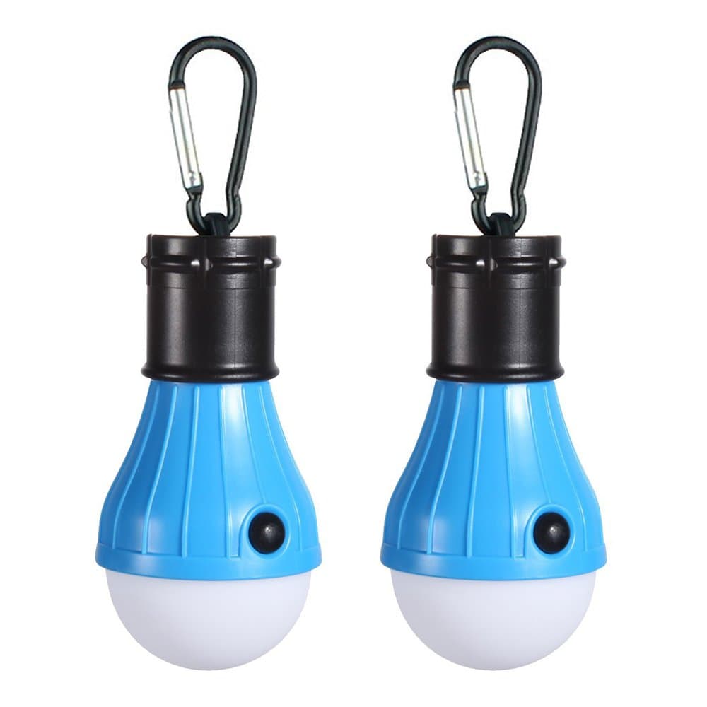 Doukey LED Camping Light [2 Pack or 4 Pack] Portable LED Tent Lantern 4 Modes for Backpacking Camping Hiking Fishing Emergency Light Battery Powered Lamp for Outdoor and Indoor