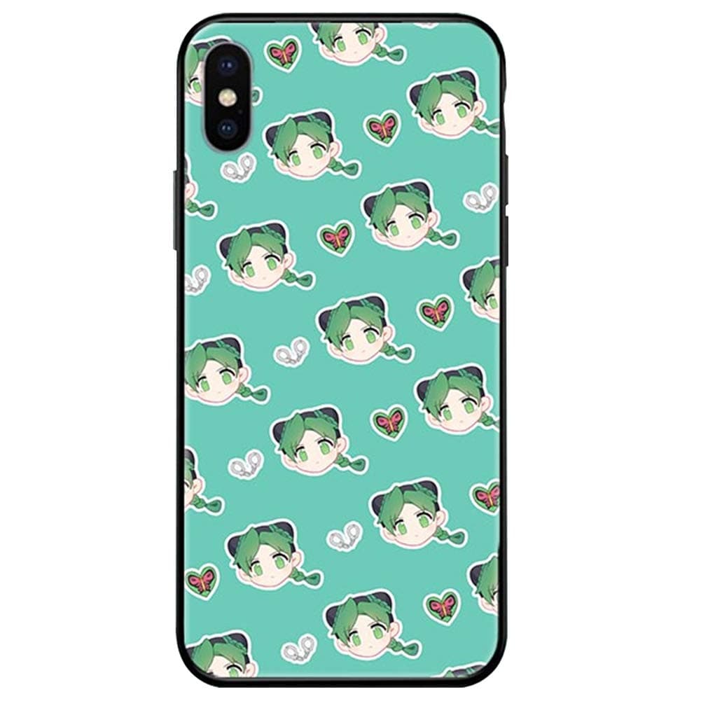 SHCASEA Jojo's Bizarre Adventure Case For Iphone,iphone 11 Pro Tempered Glass Hard Shell,anime Black Protective Cover,golden Wind-c Iphone X