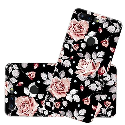 OnePlus 5T Case, Jilika PC Soft drop resistant Painted Ultra-thin personality Phone Case OnePlus 5T 6 " (Rose flower)