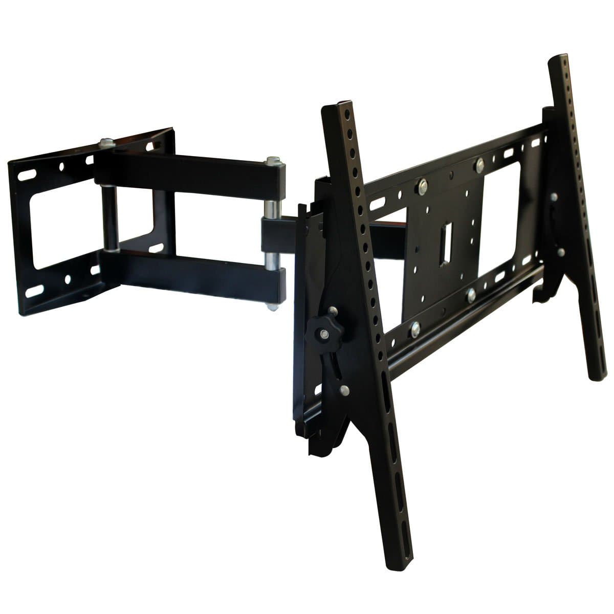 Full Motion TV Wall Mount Bracket Swing Tilt for most 32 - 55 inch Flat Screen Panel Plasma Monitor LED LCD up to 25kg VESA 400mm×400mm Metal Black