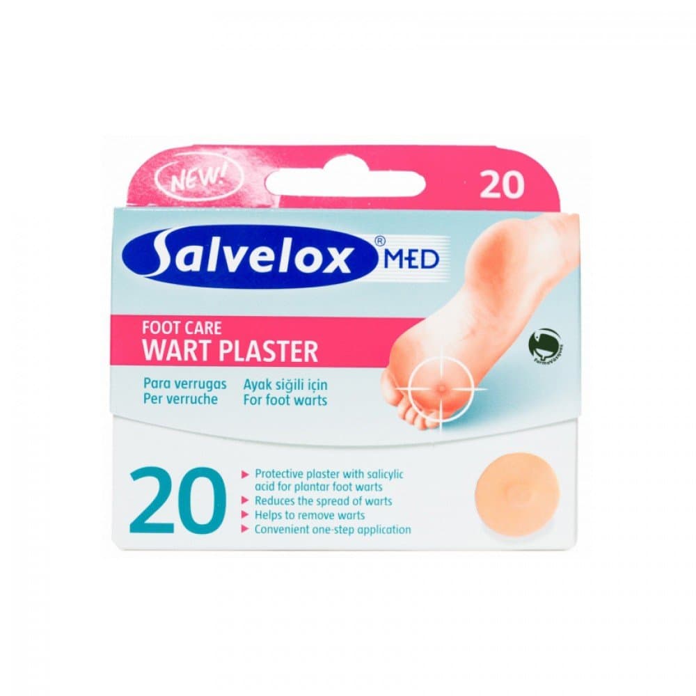 Salvelox Med Patch Wart Plaster 23mm 20 Pieces