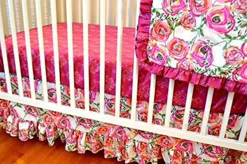 Paradis Sweet Floral Crib Bedding Set