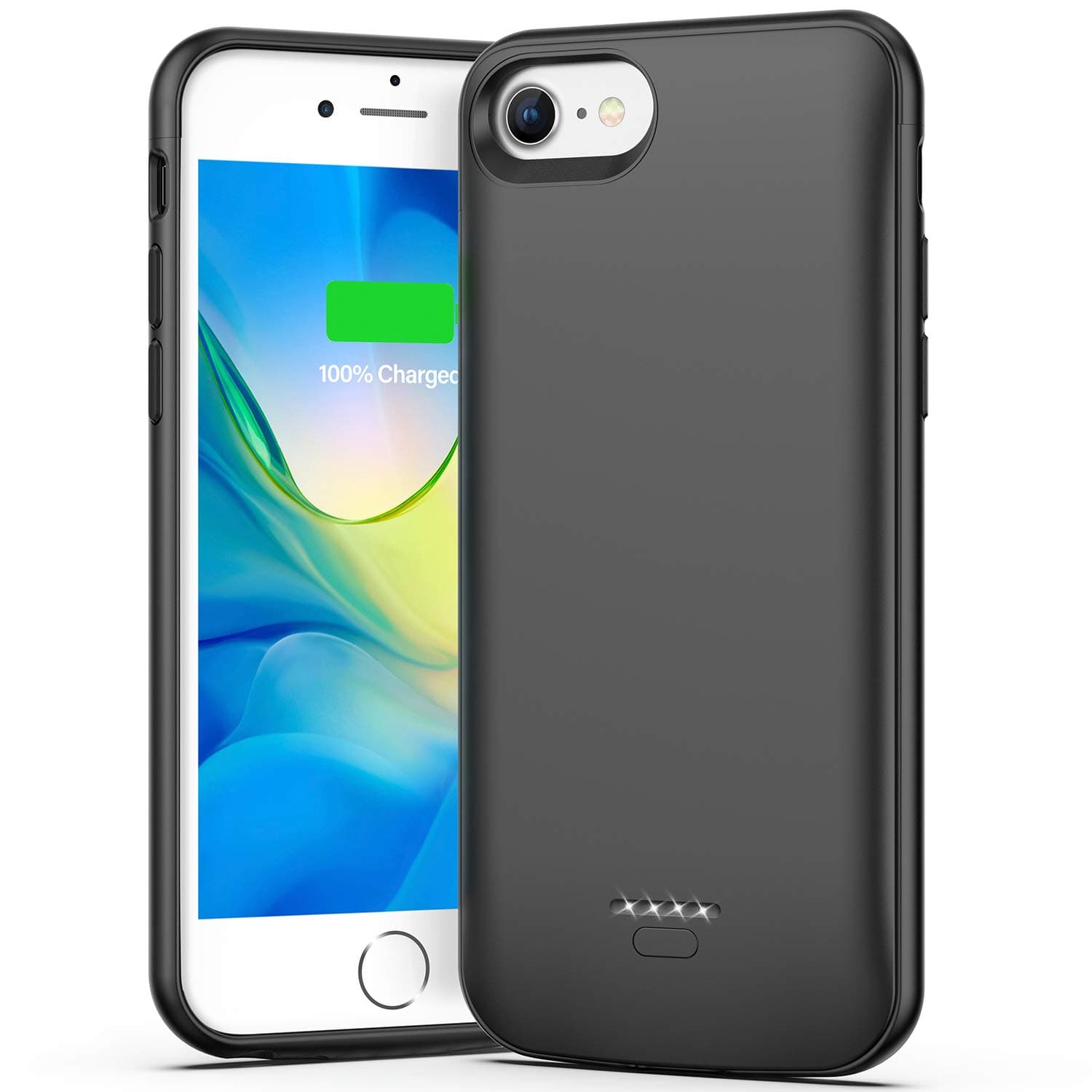 Swaller Battery Case for iPhone 6 Plus 6s Plus, Slim 5500mAh Portable Charger Case Extend 150% Battery Life, Protective Backup Charging Case (Black)