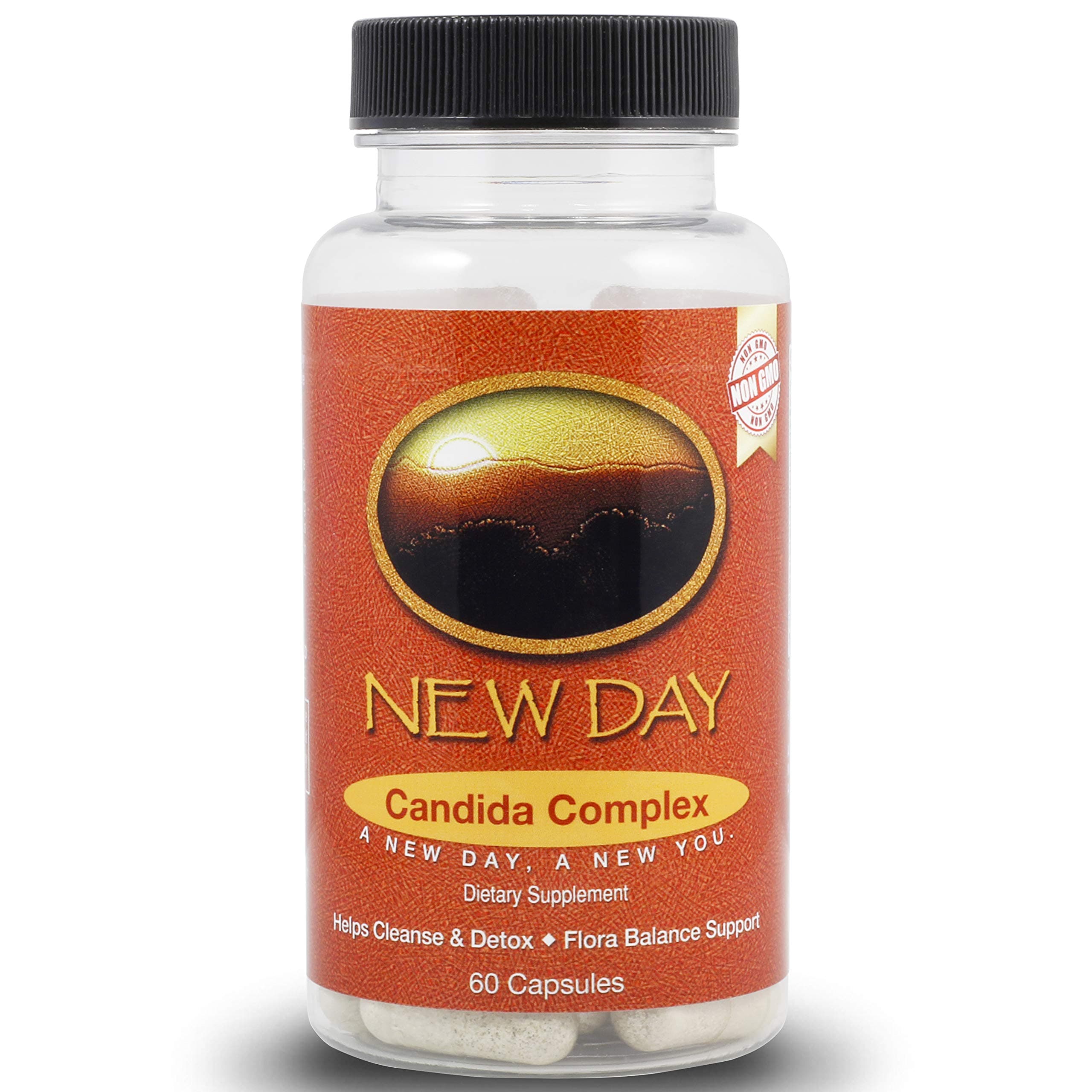 Candida Cleanse Complex, 60 Cap, NON GMO Flora Balance Support with Oregano Leaf, Aloe Vera Leaf, Protease